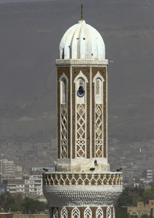 Mosque minaret, Amanat Al-Asemah, Sanaa, Yemen