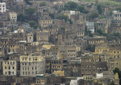 Fortified village in the mountain, Ibb Governorate, Jibla, Yemen