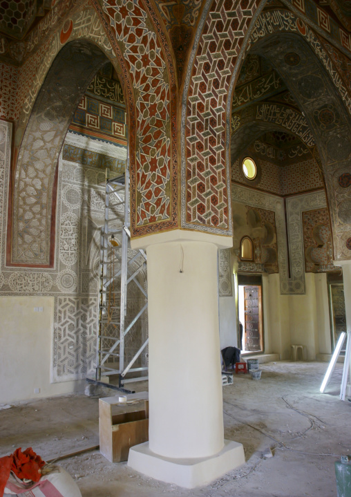 Al-Amiriya mosque pillars, Al Bayda Governorate, Rada, Yemen