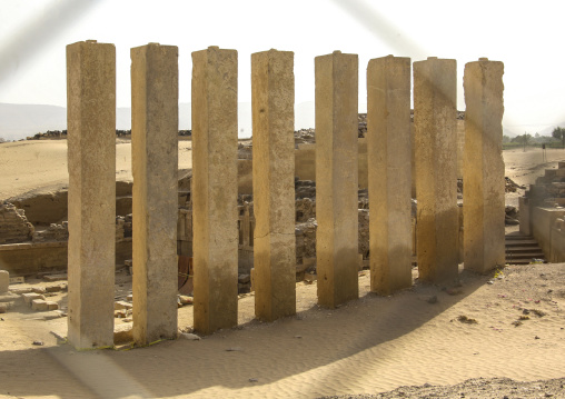 The Barran temple aka temple of the moon, Marib Governorate, Marib, Yemen