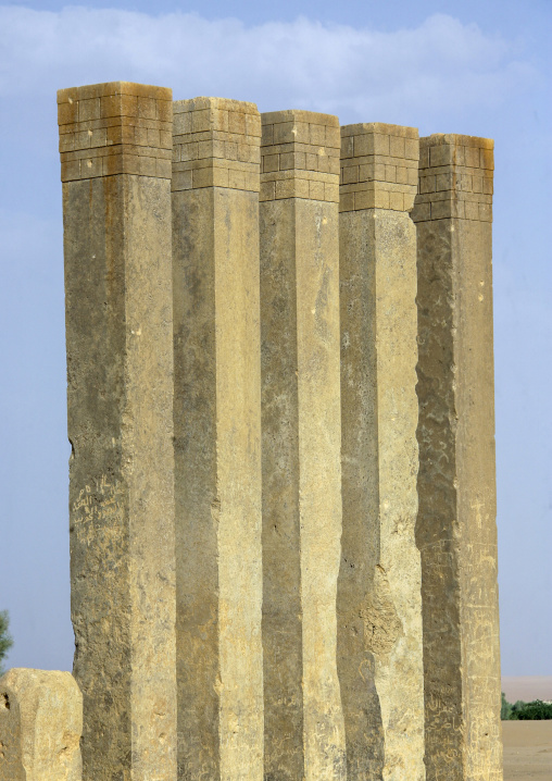 The Barran temple aka temple of the moon, Marib Governorate, Marib, Yemen