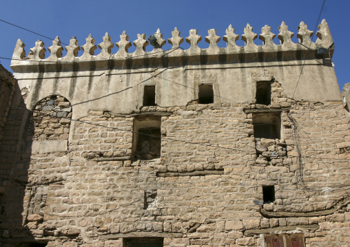 Traditional mudbrick house, Al Bayda Governorate, Rada, Yemen