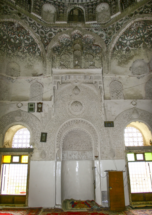 Al-ashrafiya Mosque mihrab, Janad Region, Taiz, Yemen