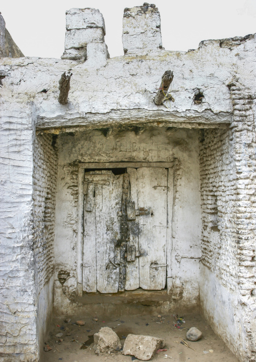 Wooden door of an heritage house, Al Hudaydah Governorate, Zabid, Yemen