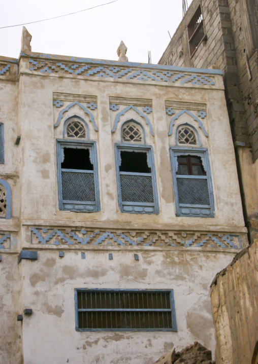 Traditional mudbrick house, Al Hudaydah Governorate, Hodeidah, Yemen