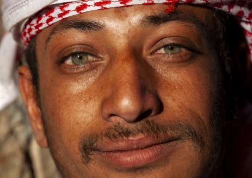 Close up of a yemeni man chewing khat, Amanat Al-Asemah, Sanaa, Yemen