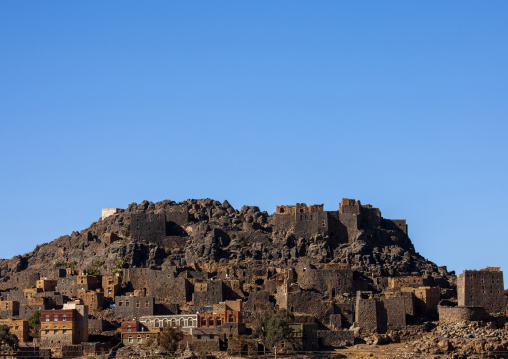 Fortified village in the mountain, Amanat Al-Asemah, Sanaa, Yemen