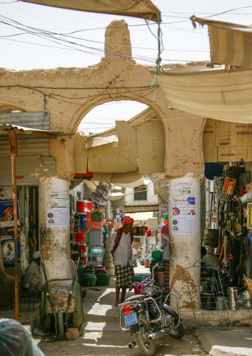 Market entrance, Hadhramaut, Tarim, Yemen