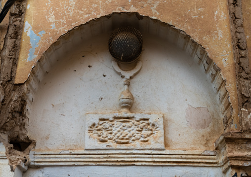 Decoration above a traditional house door, North Africa, Ghardaia, Algeria