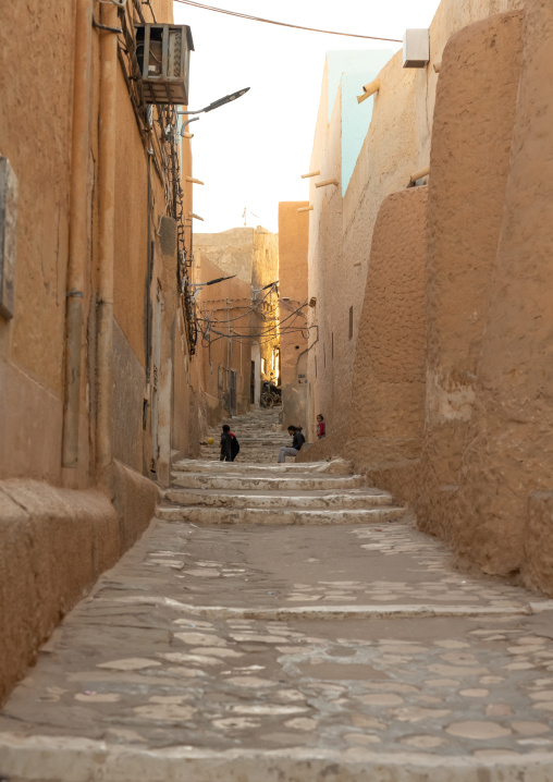Street in Ksar Beni Isguen, North Africa, Ghardaia, Algeria