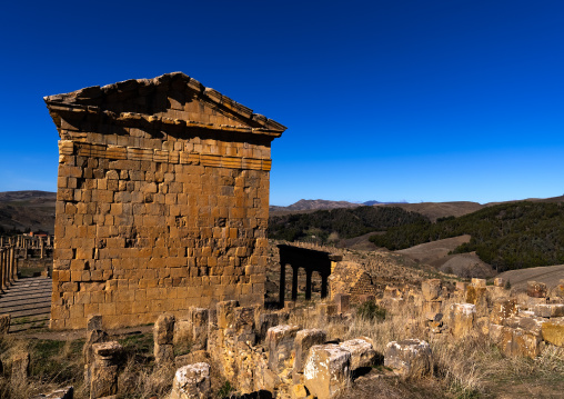 The Severian Temple in the Roman ruins, North Africa, Djemila, Algeria