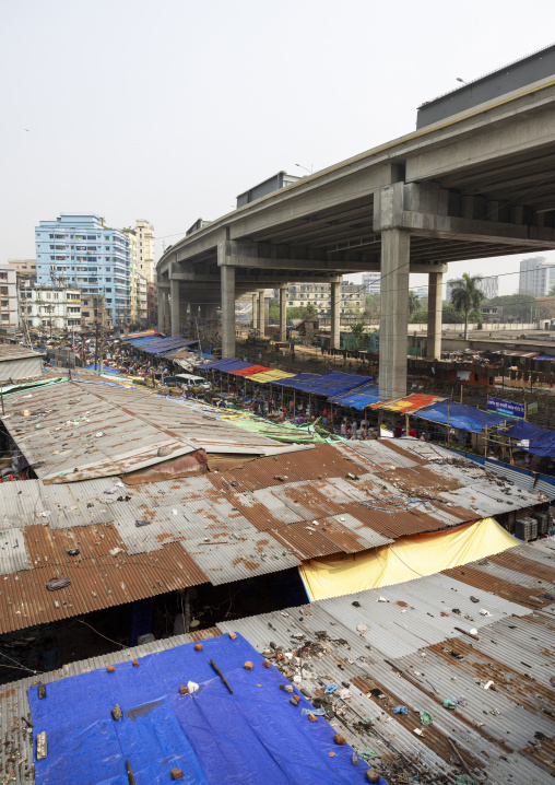 Kawran covered bazar and Dhaka Bypass Expressway, Dhaka Division, Dhaka, Bangladesh