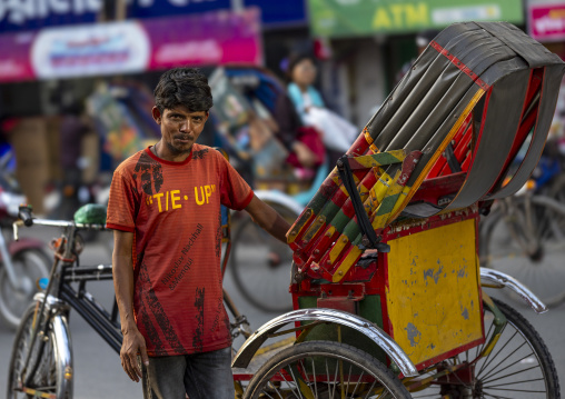 Rickshaw driver, Khulna Division, Jessore, Bangladesh