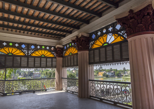 Puthia Rajbari palace terrace, Rajshahi Division, Puthia, Bangladesh