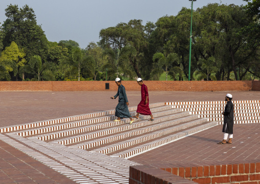Bangladeshi boys at Jatiyo Sriti Shoudho national martyrs memorial, Dhaka Division, Savar, Bangladesh