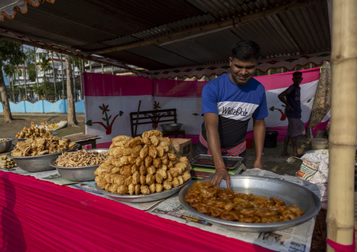 Sweets for sale during Charak Puja hindu festival, Sylhet Division, Kamalganj, Bangladesh