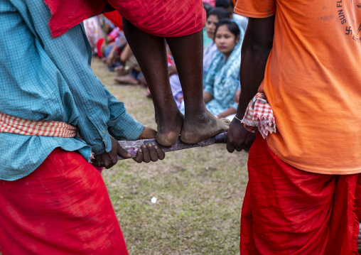 Devotees performing during Charak Puja hindu festival, Sylhet Division, Kamalganj, Bangladesh