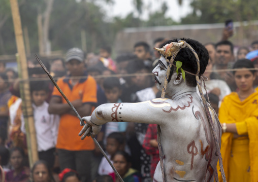 Lord Shiva during Charak Puja hindu festival, Sylhet Division, Kamalganj, Bangladesh