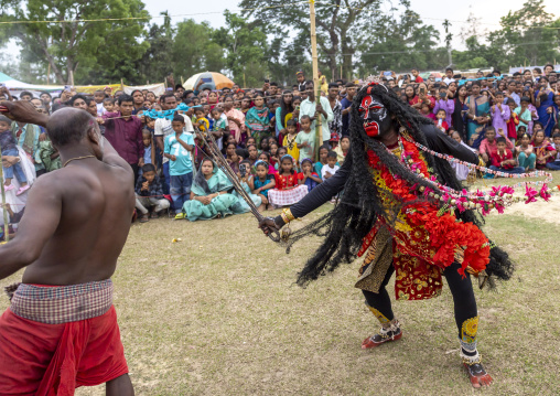 Goodess Kali during Charak Puja hindu festival, Sylhet Division, Kamalganj, Bangladesh