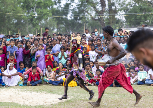 Goddess Kali during Charak Puja hindu festival, Sylhet Division, Kamalganj, Bangladesh