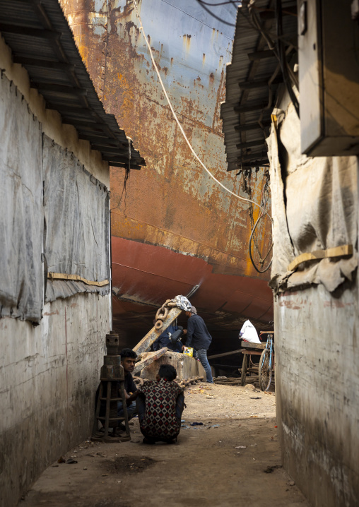 Ship at Dhaka Shipyard, Dhaka Division, Keraniganj, Bangladesh