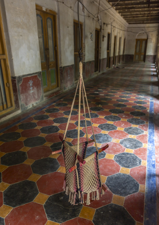 Cradle in an heritage house at Pakutia Zamindar Bari, Dhaka Division, Nagarpur, Bangladesh