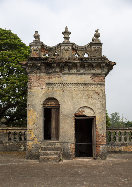 Old heritage house tower at Pakutia Zamindar Bari, Dhaka Division, Nagarpur, Bangladesh