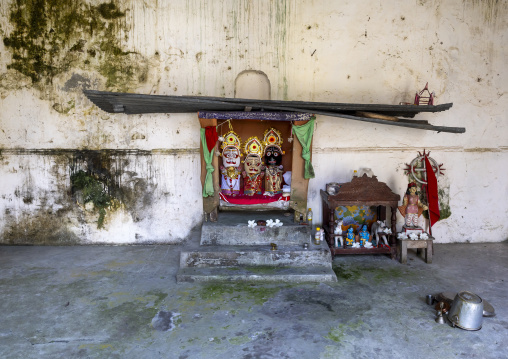 Hindu temple deities in Balihar Rajbari, Rajshahi Division, Baliher, Bangladesh