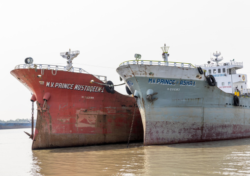 Freight transportation ships, Khulna Division, Mongla, Bangladesh