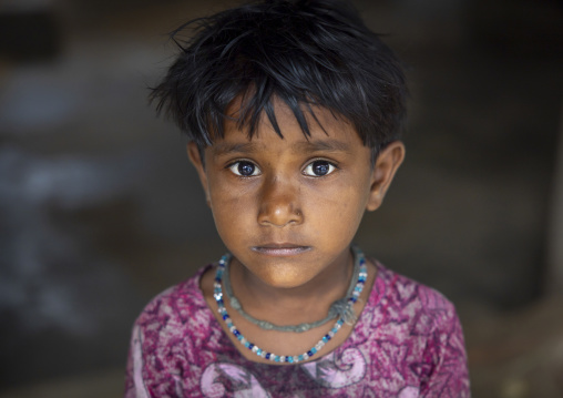 Portrait of a river gypsy girl, Barisal Division, Barisal, Bangladesh
