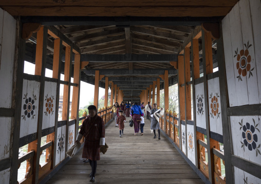 Punakha dzong covered bridge, Punakha dzongkhag, Punakha, Bhutan