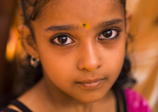 Portrait of a cute young girl, Kerala, Thalassery, India