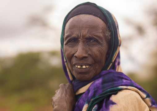 Portrait of a senior woman, Oromia, Metahara, Ethiopia