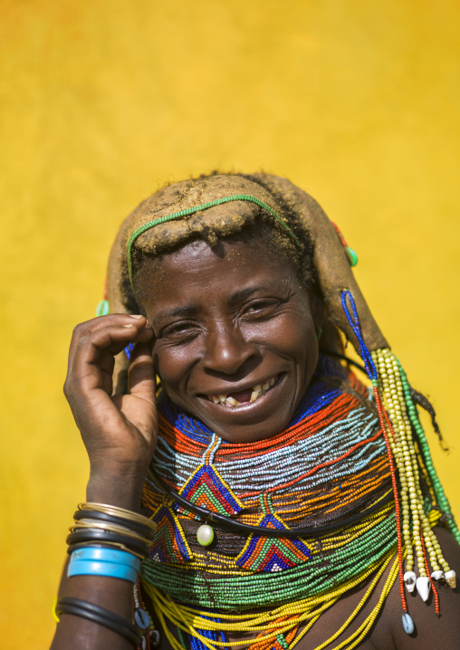 Mwwila tribe woman portrait, Huila Province, Chibia, Angola