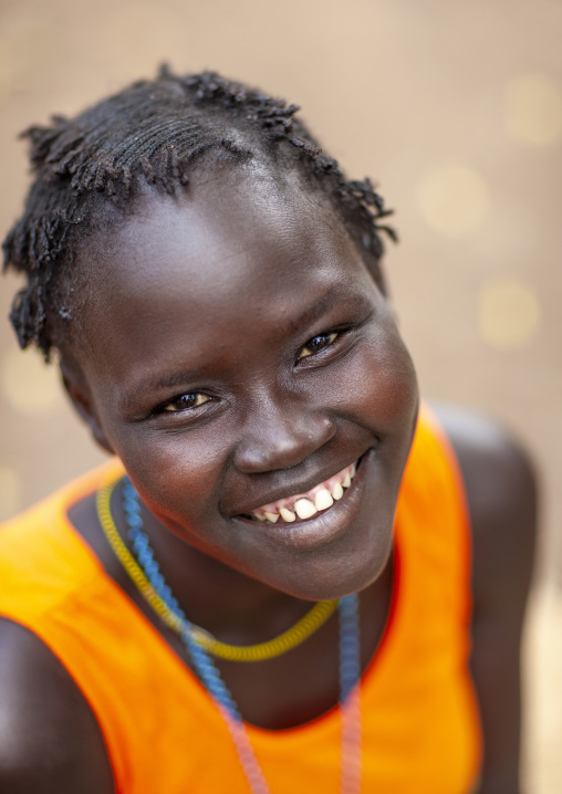 Anuak tribe woman portrait, Dima, Gambela province, Ethiopia