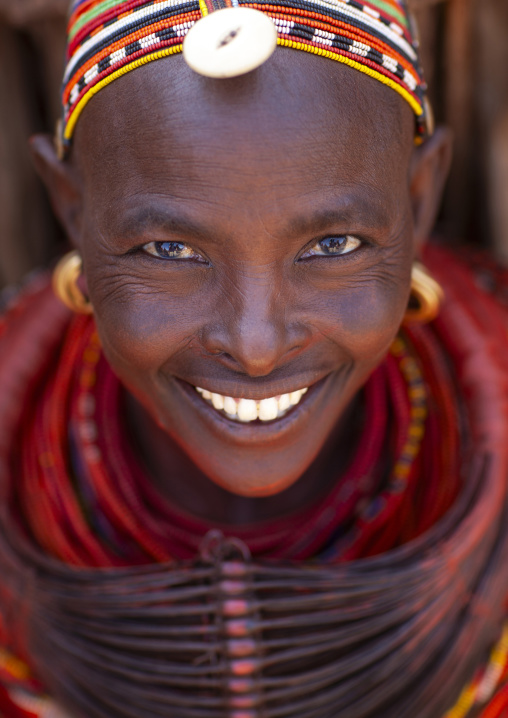 Rendille tribeswoman, Marsabit district, Ngurunit, Kenya