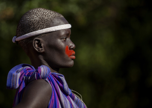 Bodi tribe woman, Hana Mursi, Omo valley, Ethiopia