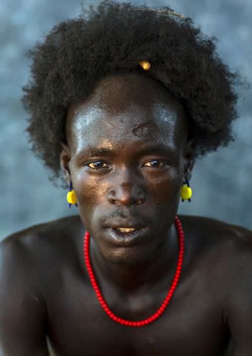 Dassanech tribe man, Omorate, Omo valley, Ethiopia