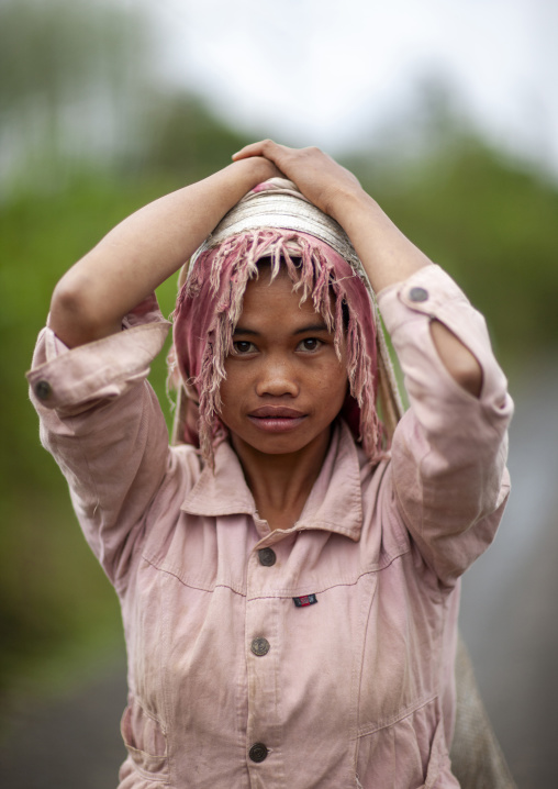 Khmu minority woman, Xiangkhouang province, Xieng Khouang, Laos