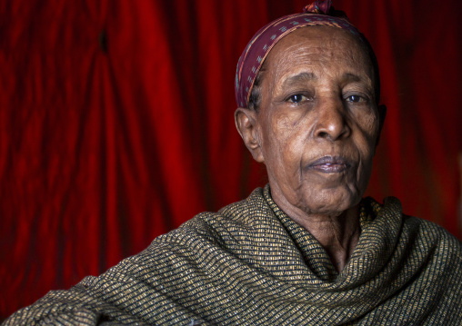 Afar tribe woman portrait, Afar Region, Afambo, Ethiopia