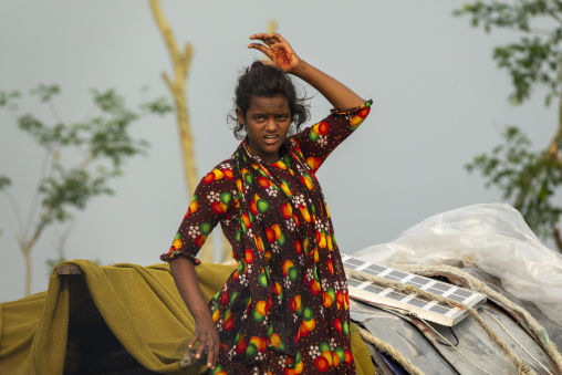 Gypsy living on a boat , Barisal Division, Barisal, Bangladesh