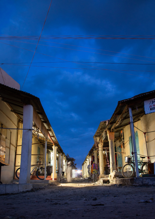 Market alleys at night, Semien-Keih-Bahri, Keren, Eritrea