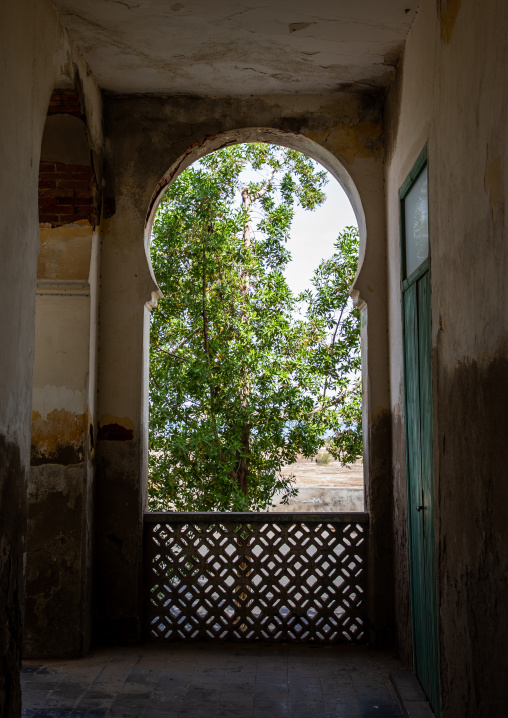 Old colonial building from the italian era, Northern Red Sea, Massawa, Eritrea