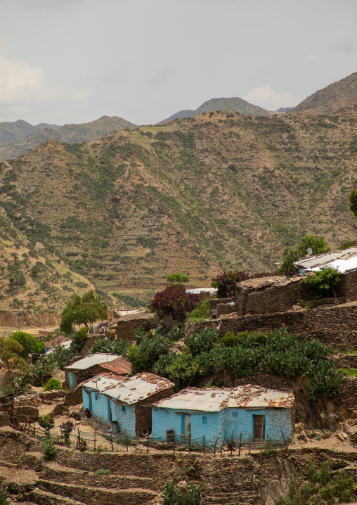 Village in the highlands mountains, Central region, Asmara, Eritrea