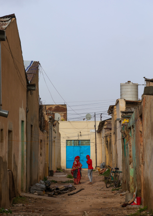 Eritrean women in the former native quarter, Central region, Asmara, Eritrea