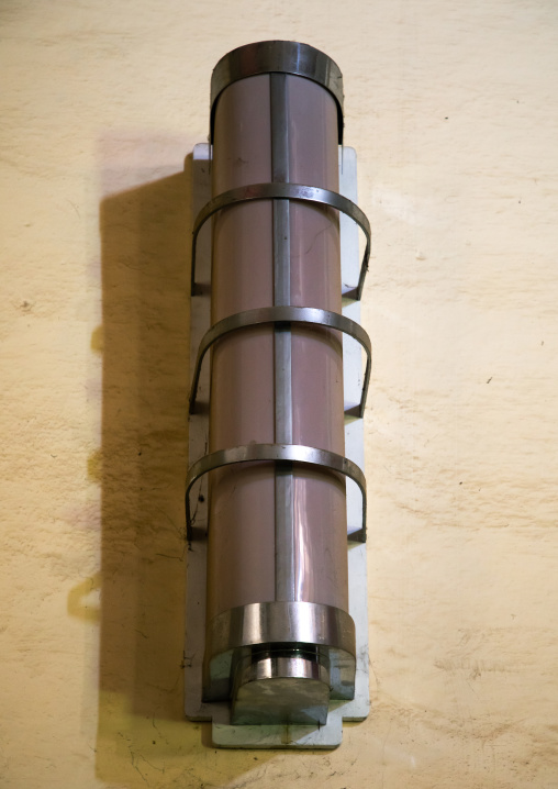 Lamp in the old opera house from the italian colonial times, Central region, Asmara, Eritrea