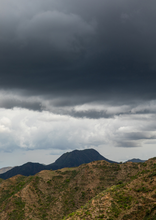 Storm clouds in the highlands, Central region, Asmara, Eritrea