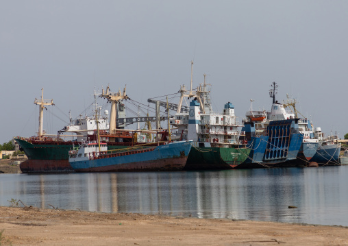 Ships in the commercial port, Northern Red Sea, Massawa, Eritrea