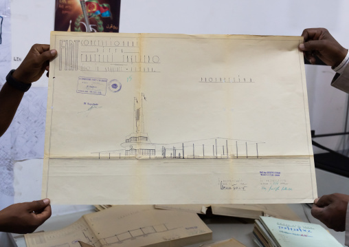 Old italian plan for Tagliero FIAT building, Central Region, Asmara, Eritrea
