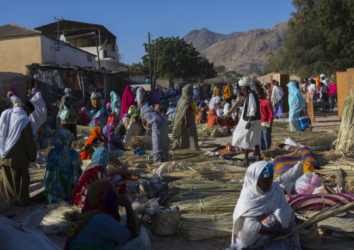 Monday carpet market, Anseba, Keren, Eritrea